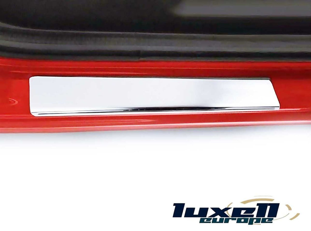 Chrome Door Sill Protector 4 Pieces Stainless Steel for Renault Clio IV HB 2012-2019 - Luxell Europe