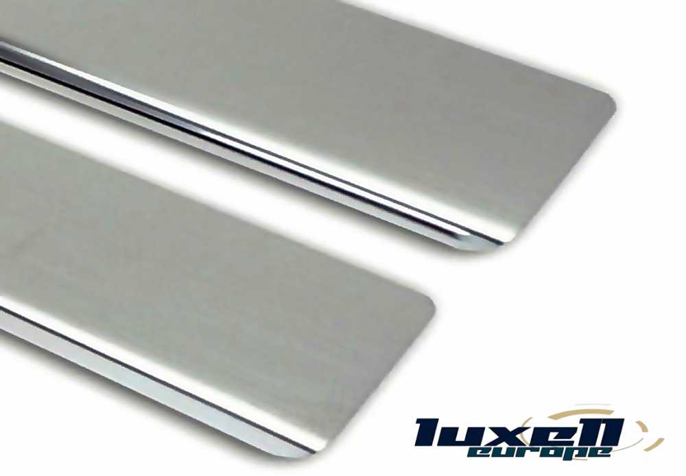 Chrome Door Sill Protector 4 Pieces Stainless Steel for Renault Clio IV HB 2012-2019 - Luxell Europe