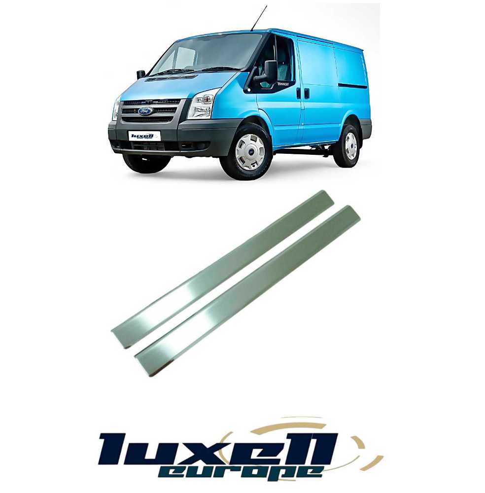 Chrome Door Sill Scratch Protector for Ford Transit MK6 MK7 2000-2013 - Luxell Europe