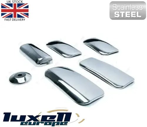 Chrome Exterior Door Handle Cover Set for Ford Transit MK6 MK7 2000 - 2013 - 5Door - Luxell Europe