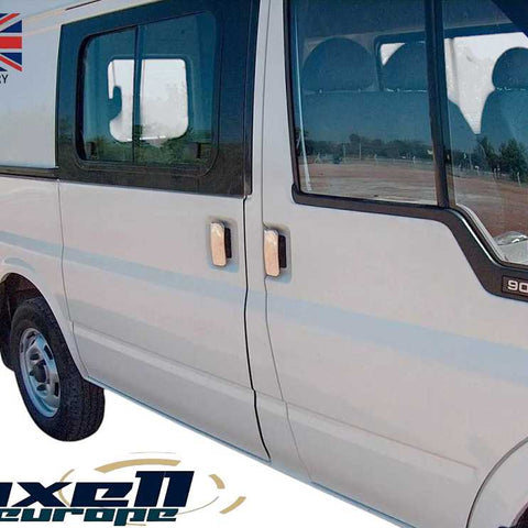 Chrome Exterior Door Handle Cover Set for Ford Transit MK6 MK7 2000 - 2013 - 5Door - Luxell Europe