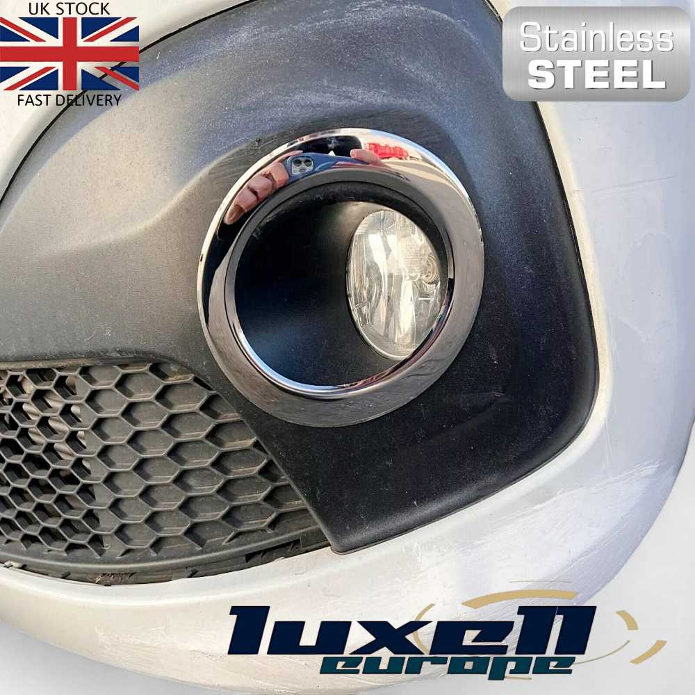 Chrome Fog Light Cover 2pcs Stainless Steel For Renault Trafic X82 2014 - 2023 - Luxell Europe