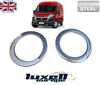 Chrome Fog Light Lamp Cover Surrounds Trim (2 Pcs) - Fits Fiat Ducato (2006 - 2023) - Luxell Europe