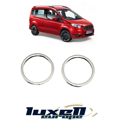 Chrome Fog Light Lamp Frame for Transit Tourneo Courier 2014-2017 (2 Pcs) - Luxell Europe