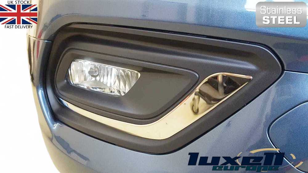 Chrome Fog Light Trim Frame Cover 2 Pcs FITS Transit Custom Tourneo 2018 - 2022 - Luxell Europe