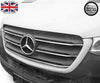 Chrome Front Grill Streamers 5 Pcs - Stainless Steel - Fits Mercedes Sprinter W907 2018 Onwards - Luxell Europe