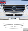 Chrome Front Grill Streamers 5 Pcs - Stainless Steel - Fits Mercedes Sprinter W907 2018 Onwards - Luxell Europe