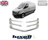 Chrome Front Grill Streamers Set - Stainless Steel 5 Pcs - Fits Mercedes Sprinter W907 (2018+) - Luxell Europe