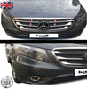 Chrome Front Grill Strips Trim 5 Pcs - Stainless Steel - Fits Mercedes Vito / Taxi W447 - Luxell Europe