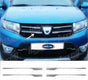Chrome Front Grille Trim Set for Dacia Sandero Stepway 2012–2016 | 4pcs Stainless Steel - Luxell Europe