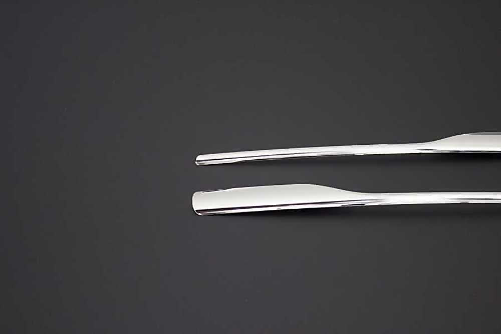 Chrome Front Grille Trim Set for Dacia Sandero Stepway 2012–2016 | 4pcs Stainless Steel - Luxell Europe