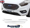 Chrome Front Grille Trim Streamer - 4 Pieces - Fits Ford Transit Custom Tourneo 2018 - 2022 - Luxell Europe