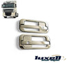 Chrome Plated Side Door Handle Cover - 4 Pieces for DAF XF 95/105 Series (2 Door) - Luxell Europe