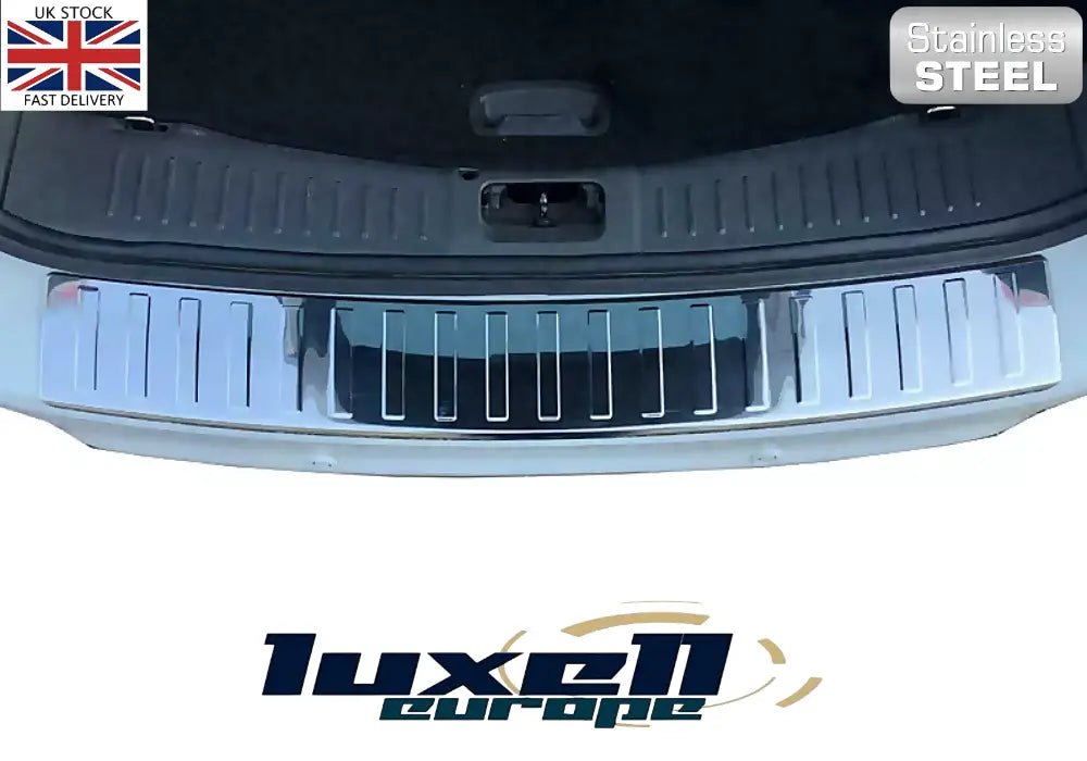 Chrome Plated Stainless Steel Rear Bumper Protector Scratch Guard for FORD KUGA MK1 (2008 - 2012) - Luxell Europe