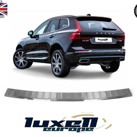 Chrome Rear Bumper Protector - Premium Stainless Steel for Volvo XC60 Facelift (2017 - Up) - Luxell Europe