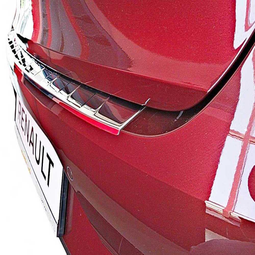 Chrome Rear Bumper Protector Scratch Guard for Renault Talisman (2015-2022) - Luxell Europe
