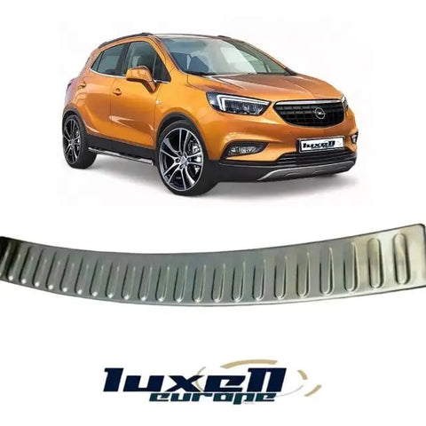 Chrome Rear Bumper Protector Scratch Guard for Vauxhall Mokka (2013 - 2016) & Mokka X (2016 - 2020) - Luxell Europe