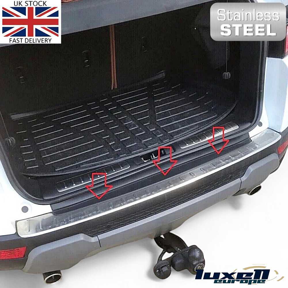 Chrome Rear Bumper Protector Stainless Steel for Range Rover Evoque L538 (2011 - 2018) - Luxell Europe