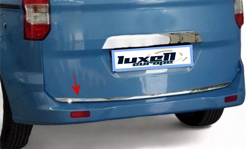 Chrome Rear Lower Tailgate Trunk Door Trim for Ford Transit Tourneo Courier (2014-2021) - Luxell Europe