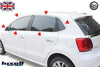 Chrome Window Frame Trim Set – Fits VW Polo 6R / 6C Hatchback (2013–2017) – 12 Pcs Stainless Steel - Luxell Europe