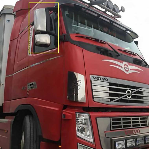 Chrome Wing Mirror Cover Set 4 Pieces Stainless Steel – Fits VOLVO FH12 FH13 - Luxell Europe