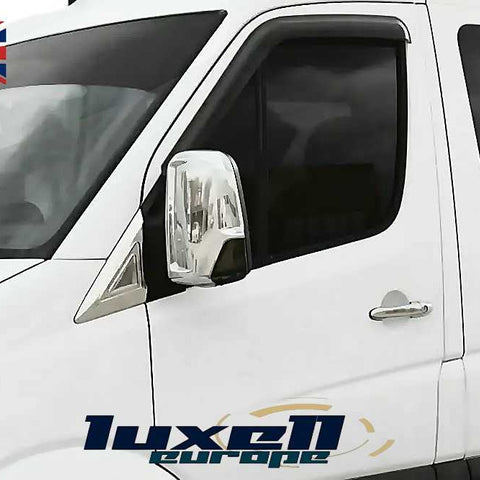 Chrome Wing Mirror Triangle Moulding Trim - 2 Pieces for Mercedes Sprinter W906 (2006 - 2017 - Luxell Europe