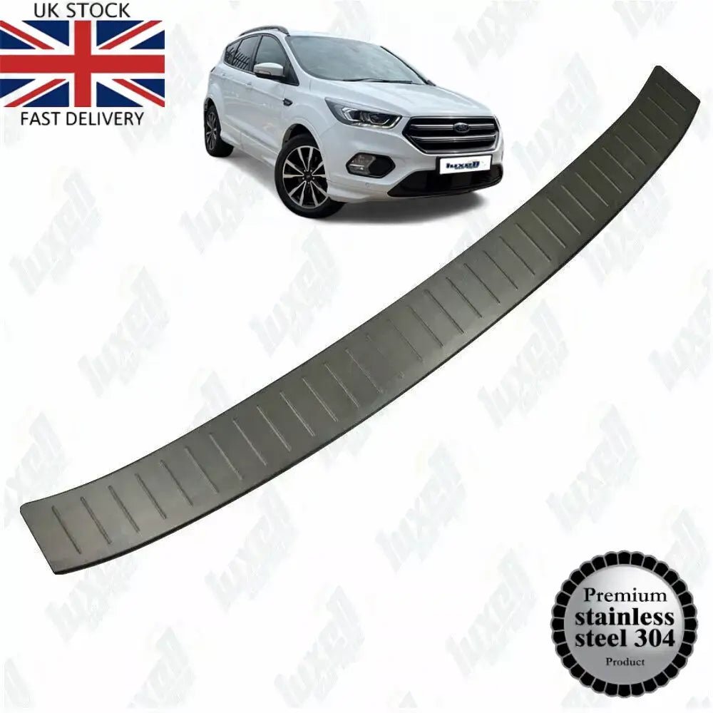 DARK Chrome Rear Bumper Protector Guard - Fits Ford Kuga MK2 / MK3 / St - Line (2013 - 2019) - Luxell Europe