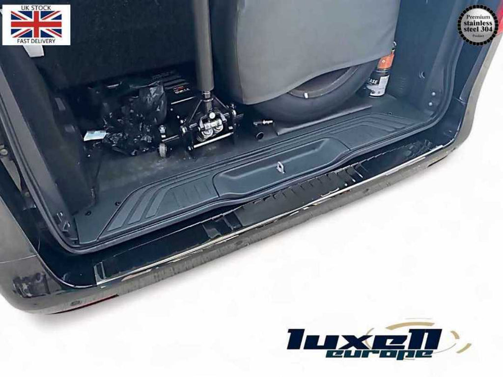 Dark Chrome Rear Bumper Protector Guard - Fits Mercedes Vito W447 / Taxi W447 (2014 - 2021) - Luxell Europe