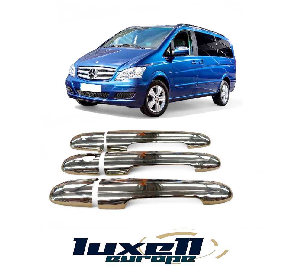 Door Handle Cover 3 Door Compatible with Mercedes VITO & VIANO W639 2004-2014 - Luxell Europe