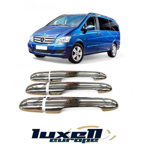 Door Handle Cover 3 Door Compatible with Mercedes VITO & VIANO W639 2004-2014 - Luxell Europe