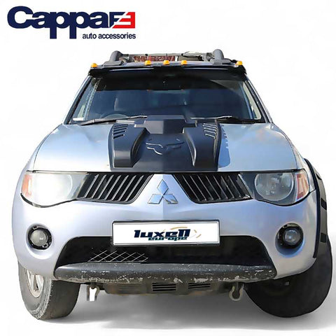 Dragon Model ABS Black Bonnet Scoop Hood Vent Cover for Mitsubishi L200 2007-2015 - Luxell Europe