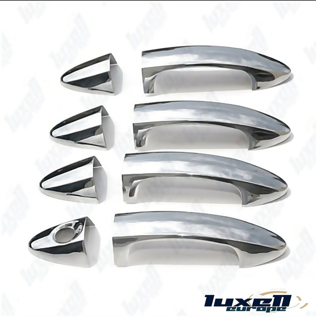 Elevate Your Ford Fiesta, B-Max, Ecosport 2009-2017 with ABS Chrome Exterior Door Handle Cover Set (8 Pcs) - Luxell Europe