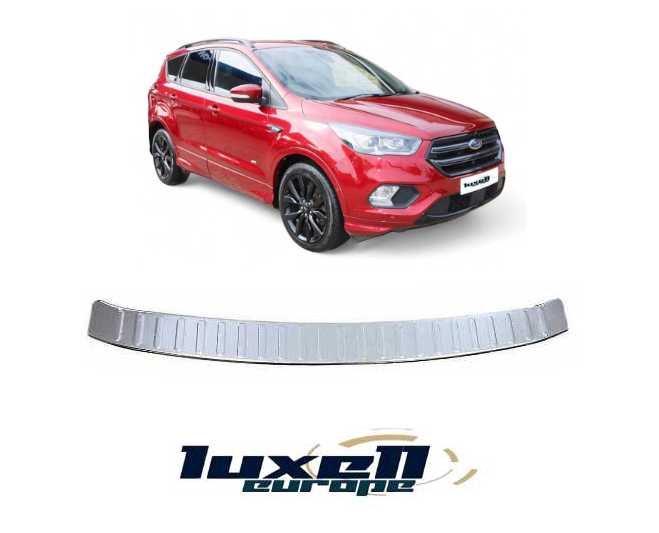 Enhance and Protect Chrome Rear Bumper Protector for Ford Kuga MK2 MK3 ST Line 2013 - 2019 - Durable Scratch Guard Upgrade - Luxell Europe