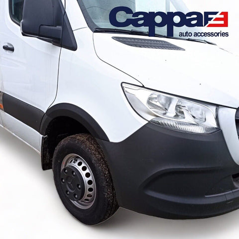 Enhance Your Mercedes Sprinter W907 (2018-2021) with Black Wheel Arch Cover Trims for Added Protection - Luxell Europe
