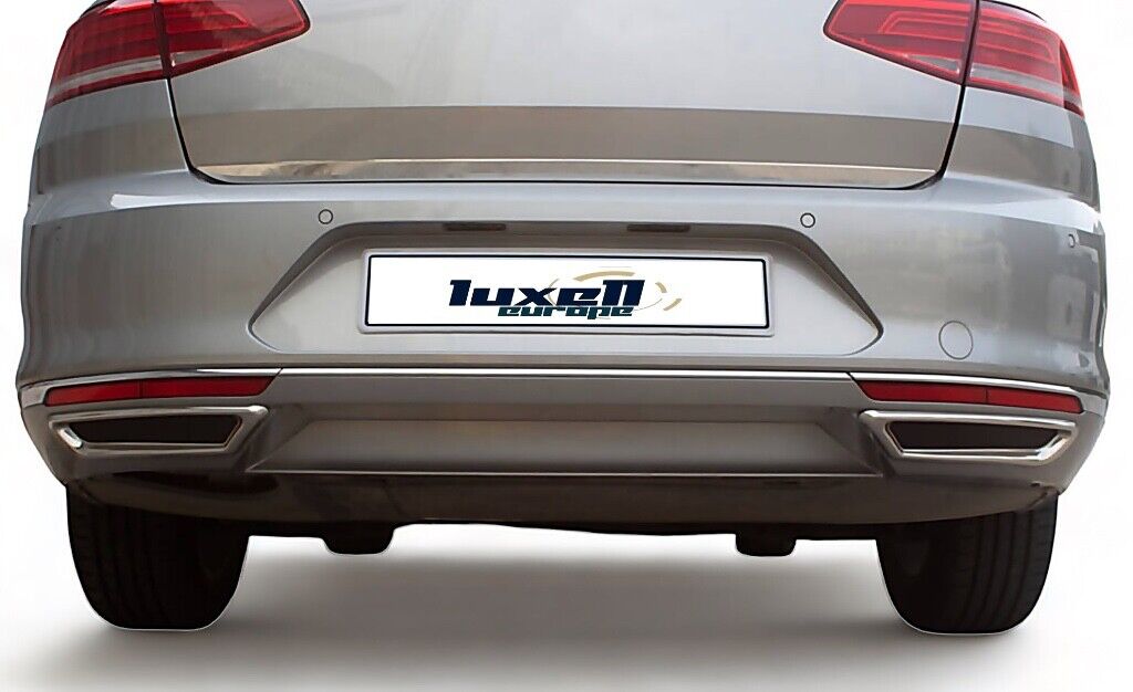 Deflettore Di Scarico In Acciaio Inox Per Volkswagen Passat B8 2015+ - Cromato - 2 Pezzi - Foto 7