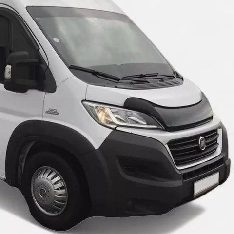 Fits Fiat Ducato / Peugeot Boxer 2014 - 2023 Black Bonnet Protector Bug Stone Deflector - Luxell Europe
