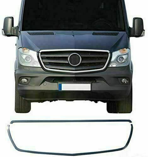 Fits Mercedes Sprinter W906 2013-2017 Chrome Front Grille Trim Streamer SET 7 Pcs - Luxell Europe