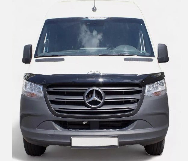 Fits Mercedes Sprinter W907 2018 - 2021 Black Bonnet Protector Bug Stone Deflector - Luxell Europe