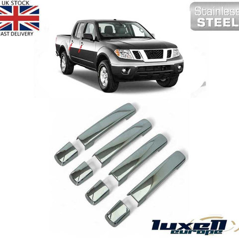 Fits Nissan Qashqai J10 / Navara D40 / Pathfinder R51 Chrome Exterior Door Handle Cover 8 Pcs 4 DOOR - Luxell Europe