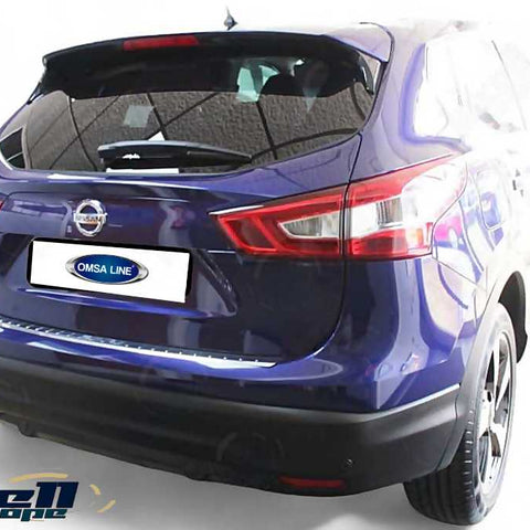 Fits Nissan Qashqai J11 2013-2016 Chrome Rear Bumper Protector Scratch Guard - Luxell Europe