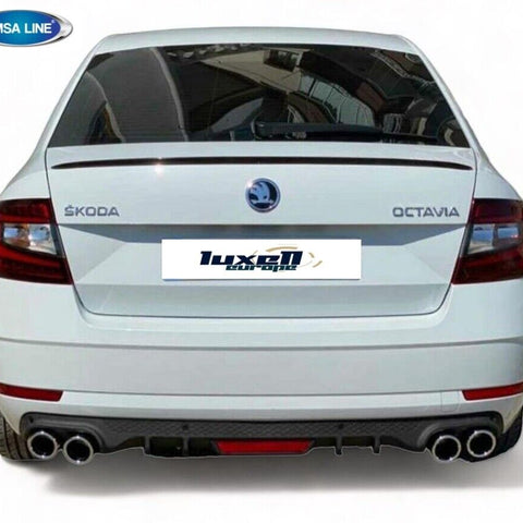 Fits Skoda Octavia A7 MK3 Saloon 2013-2019 Rear Trunk Boot Lip Spoiler - Luxell Europe