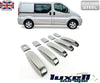 Fits Vauxhall Vivaro / Renault Trafic / Nissan Primastar 2001 - 2014 Chrome Exterior Door Handle Cover Set 5 Pcs - Luxell Europe