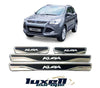 For Ford Kuga Chrome & Carbon Door Sill Scratch Guard Stainless Steel - Luxell Europe