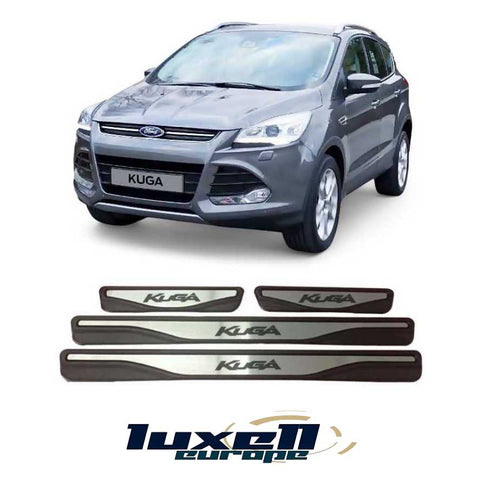 For Ford Kuga Chrome Door Sill Scratch Guard Stainless Steel 2008-2023 - Luxell Europe