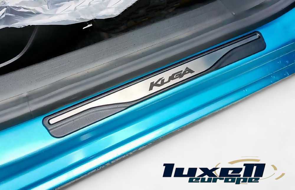 For Ford Kuga Chrome Door Sill Scratch Guard Stainless Steel 2008-2023 - Luxell Europe