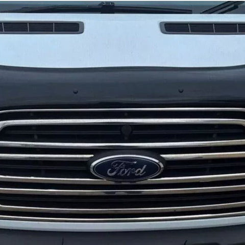 For Ford Transit Mk8 2014 - 2019 Black Bonnet Wind Stone Deflector Protector - Luxell Europe