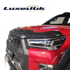 FOR TOYOTA HILUX 2020 UP BAT STYLE GLOSS BLACK BONNET STONE WIND DEFLECTOR - Luxell Europe