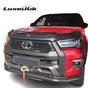 FOR TOYOTA HILUX 2020 UP BAT STYLE GLOSS BLACK BONNET STONE WIND DEFLECTOR - Luxell Europe