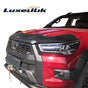 FOR TOYOTA HILUX 2020 UP BAT STYLE GLOSS BLACK BONNET STONE WIND DEFLECTOR - Luxell Europe