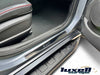For Volvo S-60 Chrome & Carbon Door Sill Scratch Guard Stainless Steel - Premium Quality Accessories - Luxell Europe
